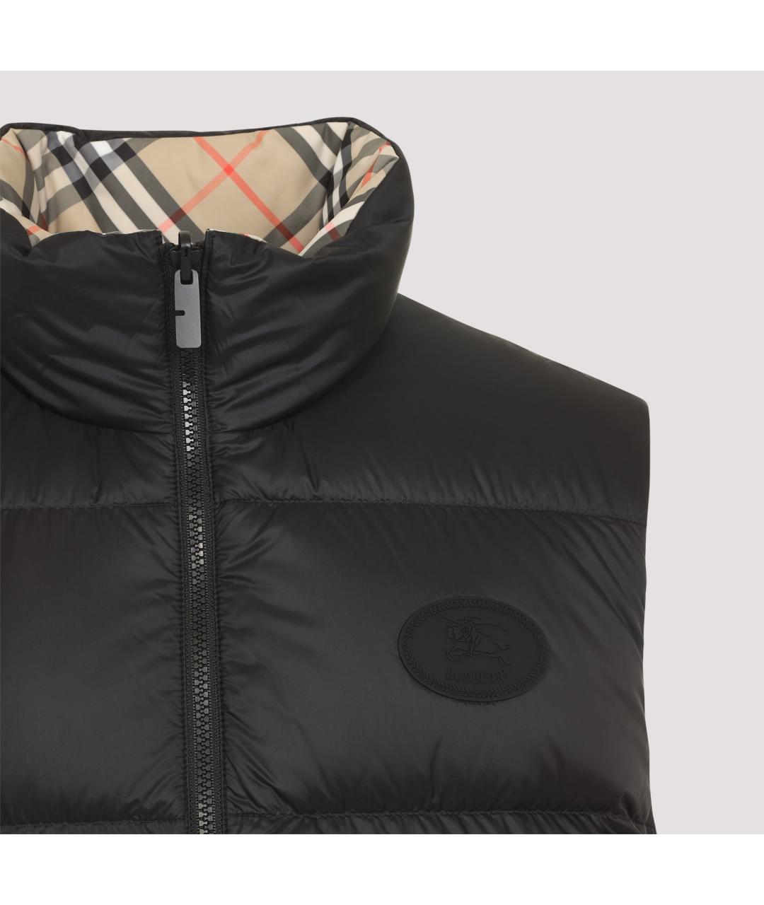 BURBERRY Бежевый полиэстеровый жилет, фото 7