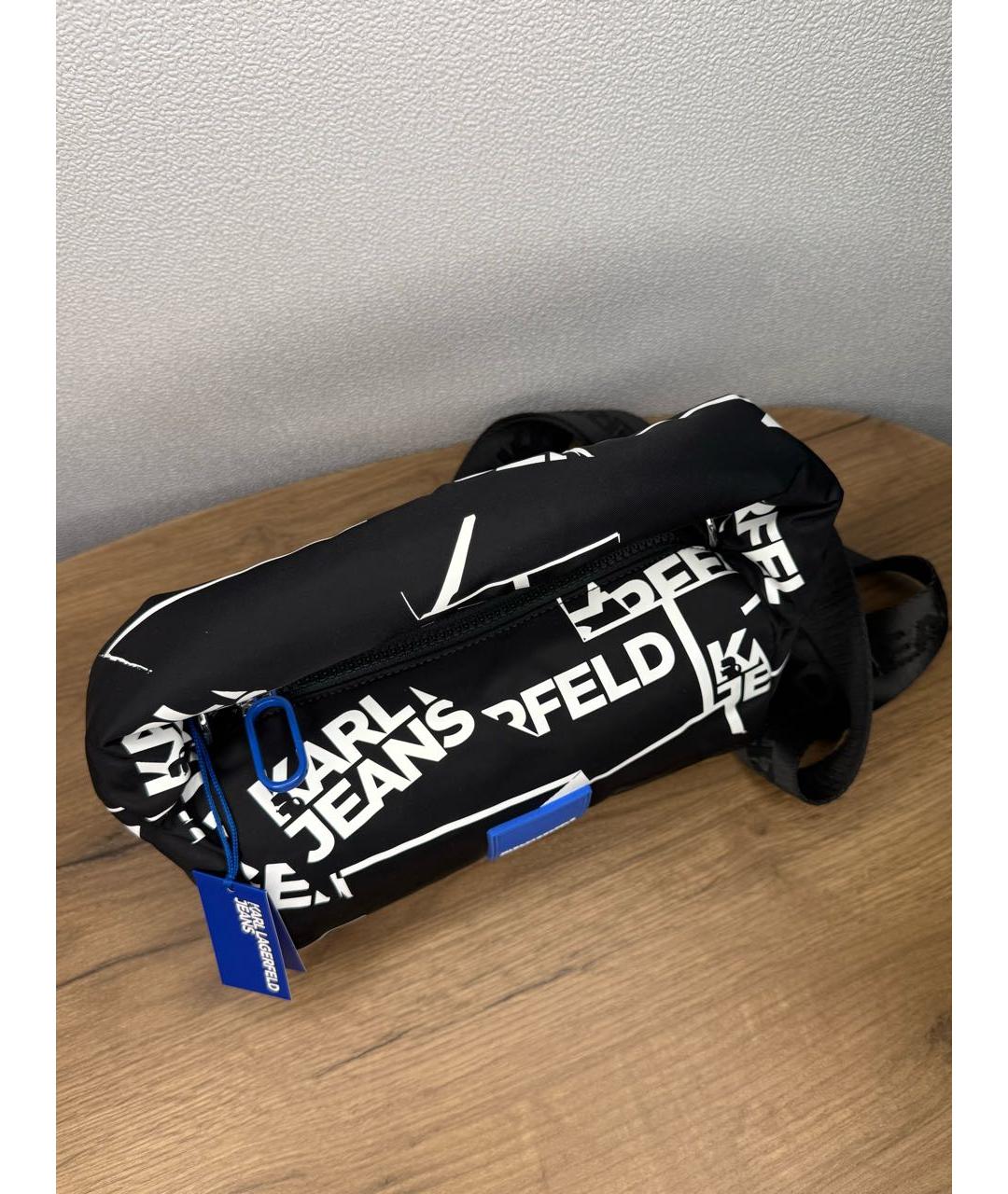 KARL LAGERFELD Черная сумка с короткими ручками, фото 8