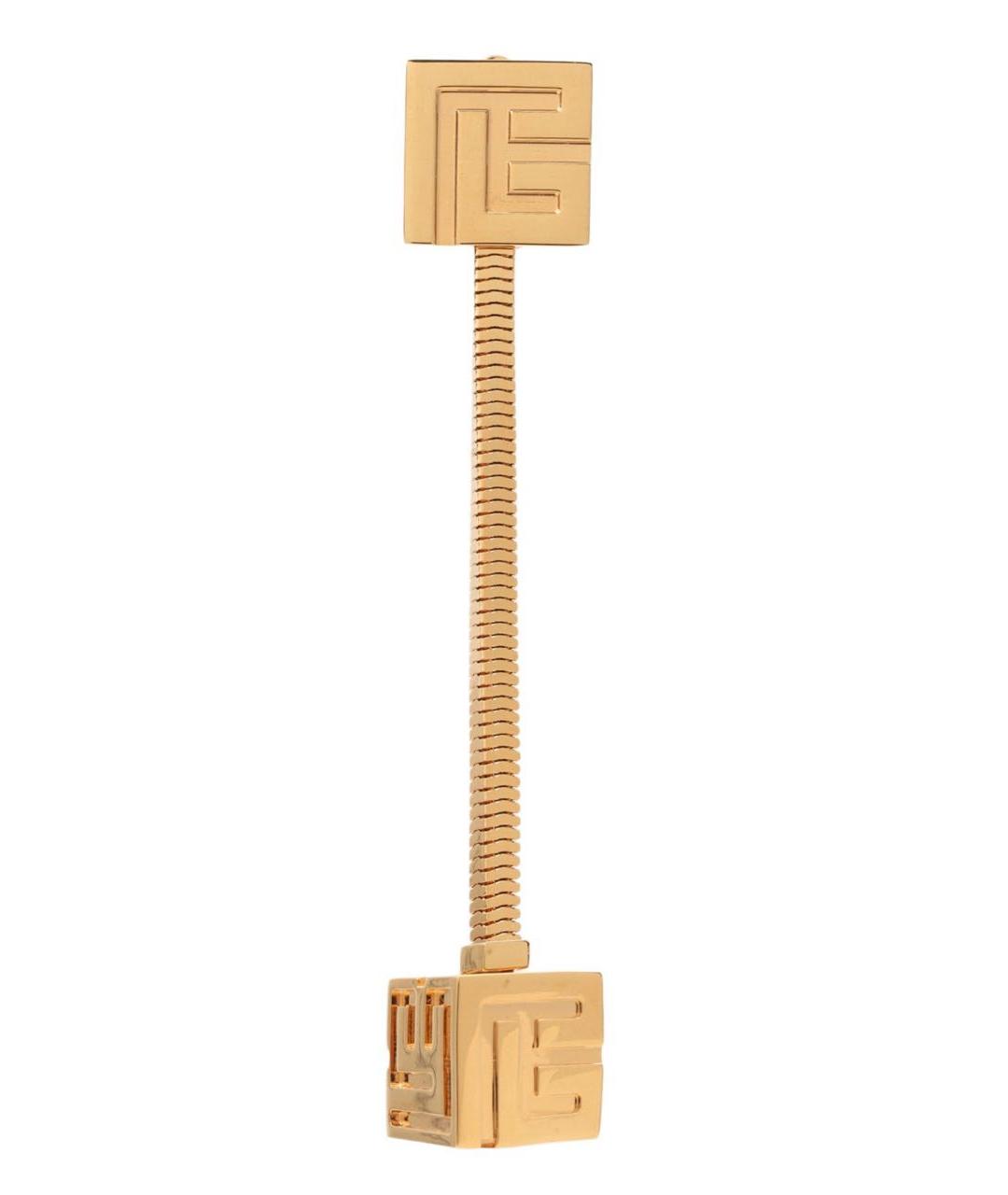 BALMAIN Золотые латунные клипсы, фото 1