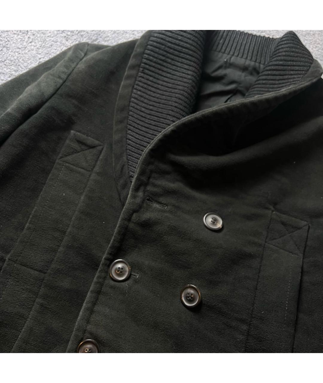 MAISON MARGIELA Черное хлопковое пальто, фото 7