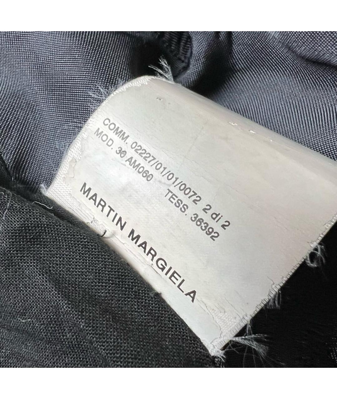 MAISON MARGIELA Черное хлопковое пальто, фото 5