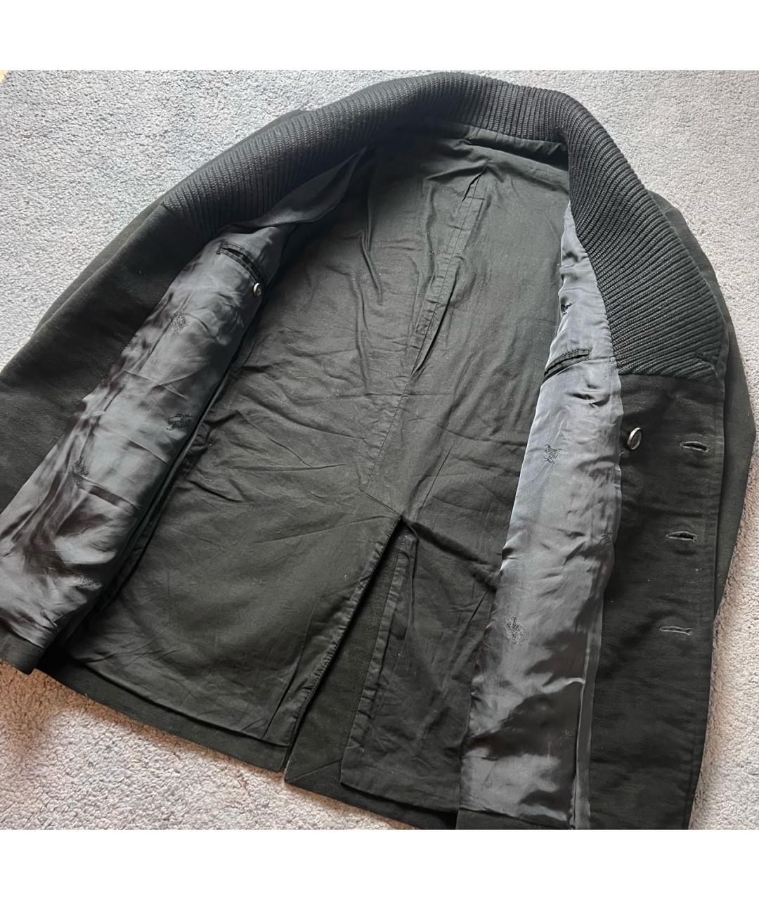 MAISON MARGIELA Черное хлопковое пальто, фото 6