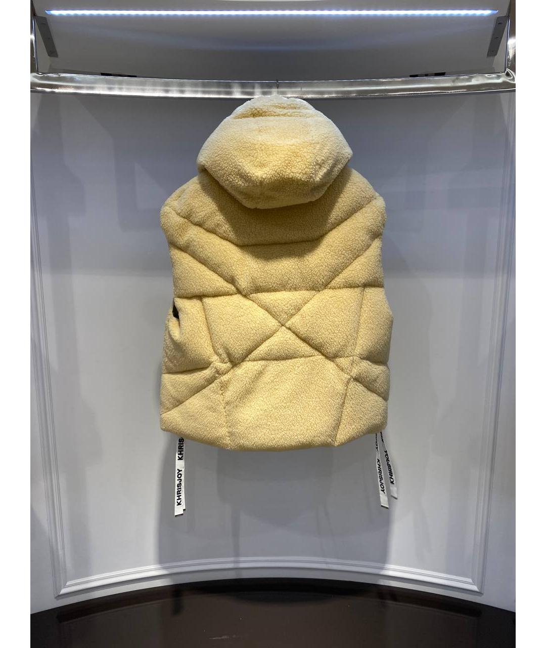 KHRISJOY Бежевый полиэстеровый жилет, фото 2