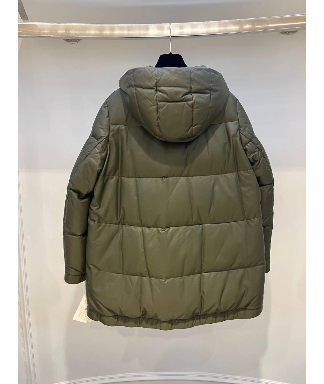 YVES SALOMON Хаки полиамидовый пуховик, фото 2