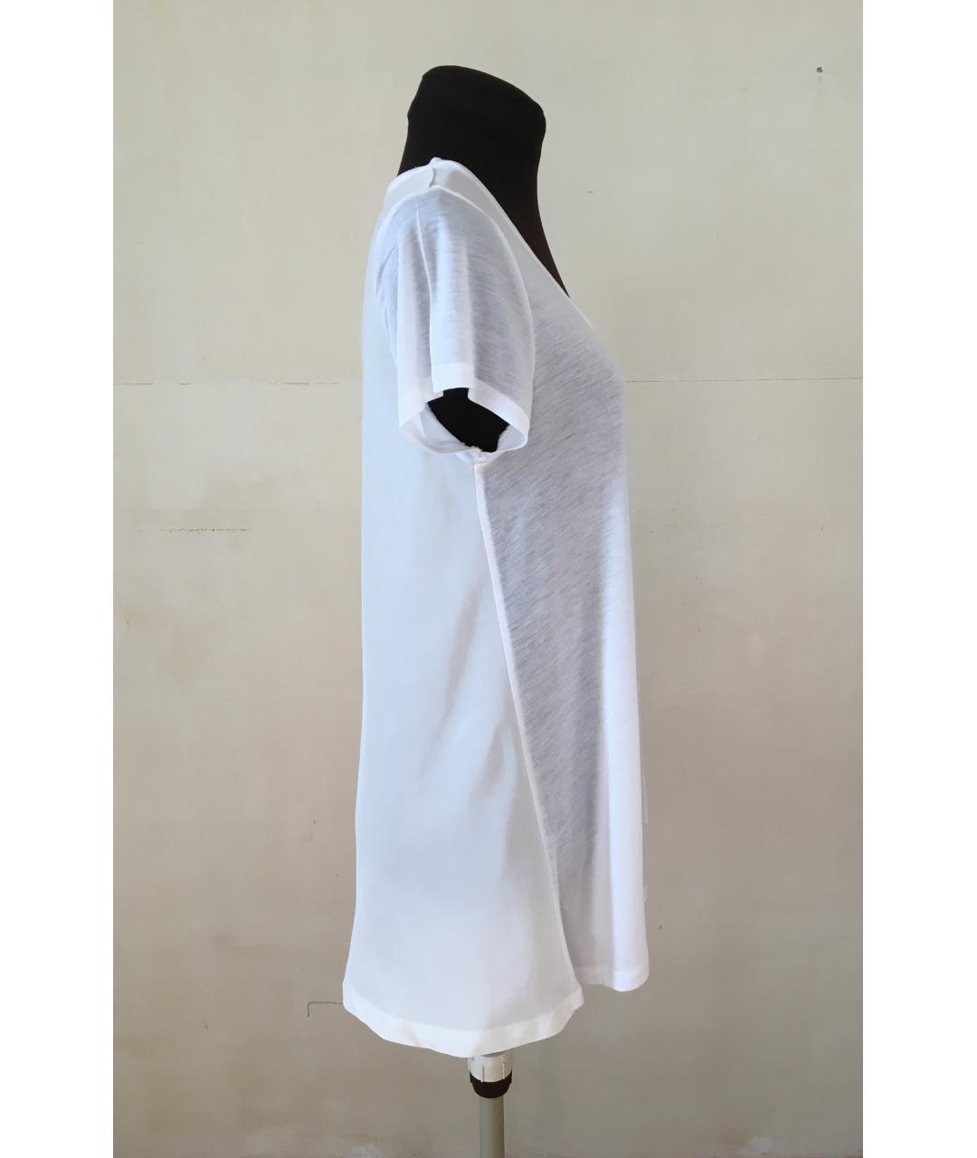 BURBERRY Белая шелковая футболка, фото 7