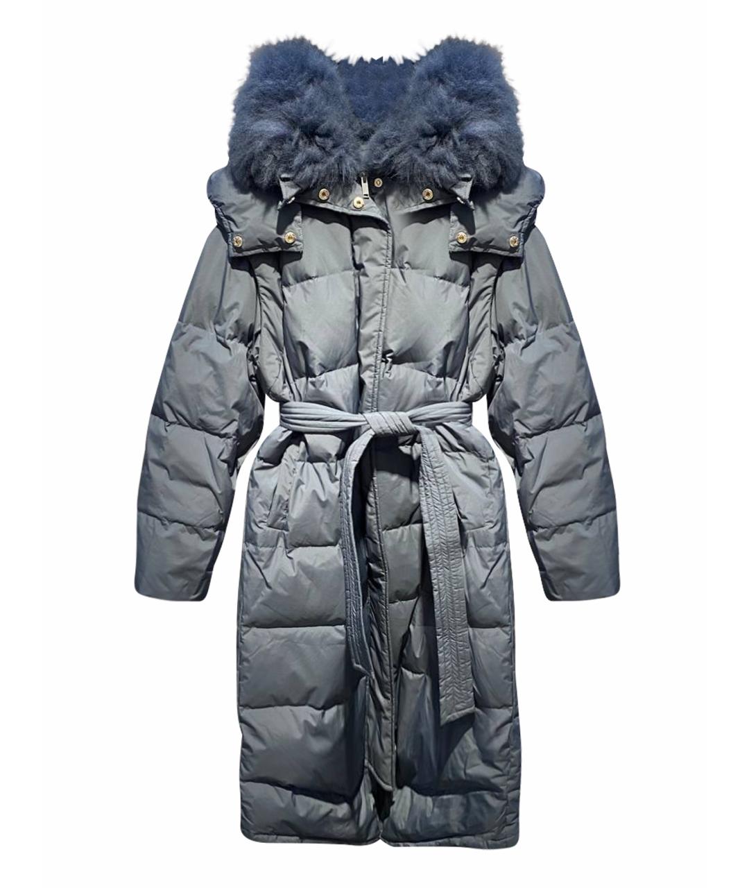 YVES SALOMON Голубая полиэстеровая куртка, фото 1