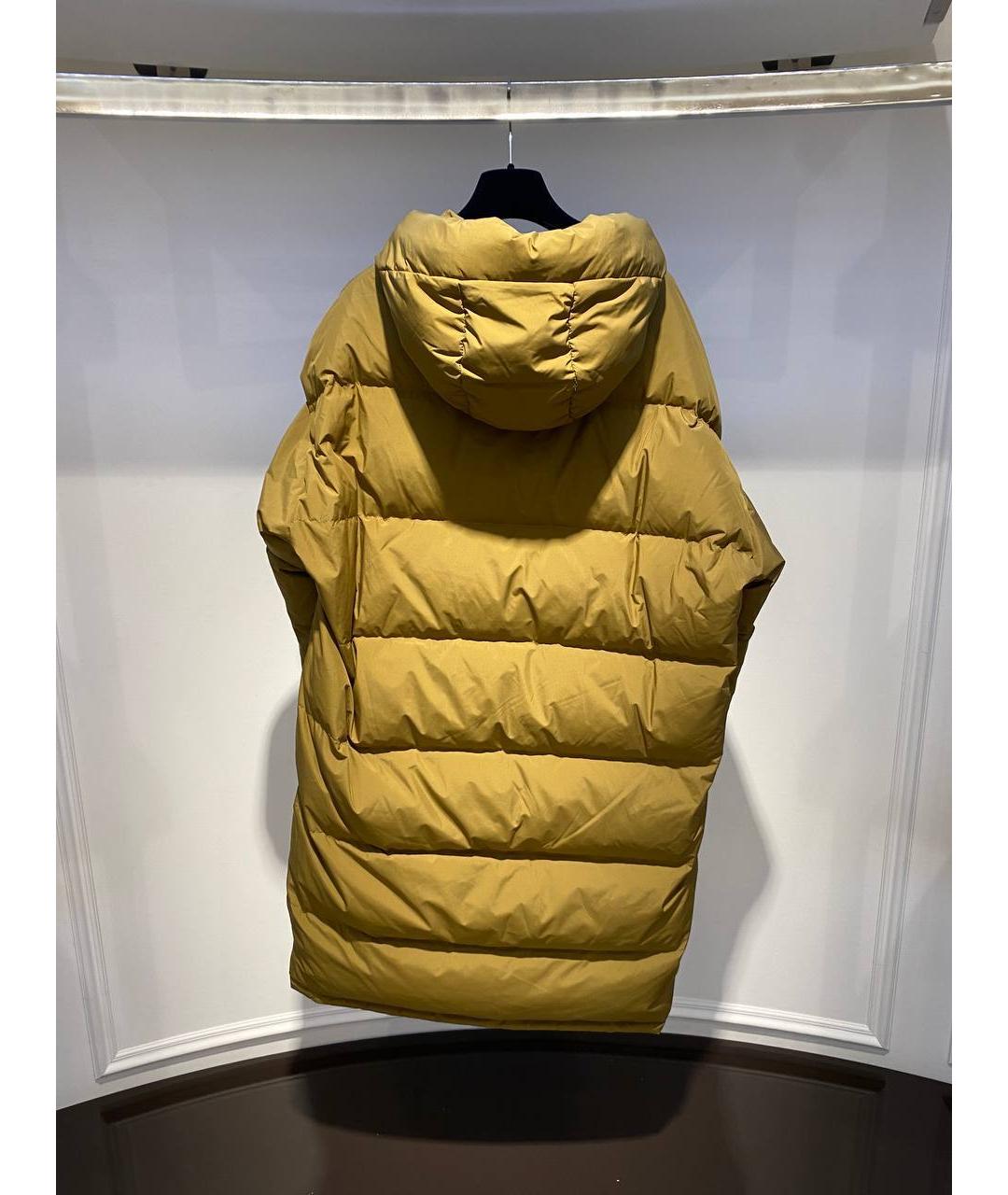 YVES SALOMON Горчичная полиэстеровая куртка, фото 2