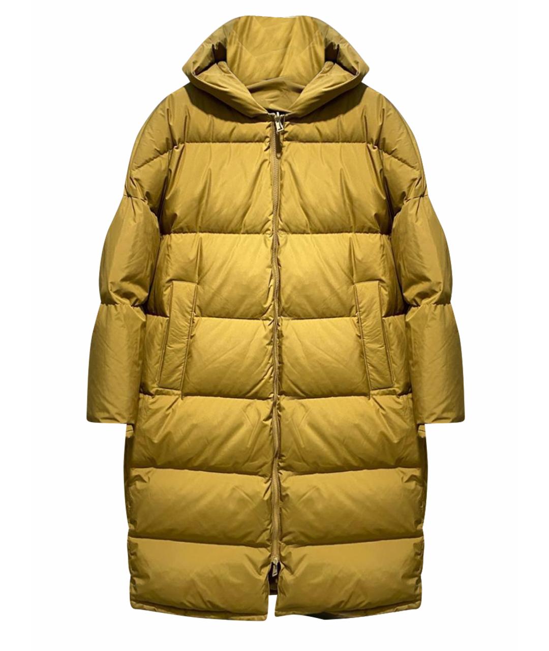 YVES SALOMON Горчичная полиэстеровая куртка, фото 1