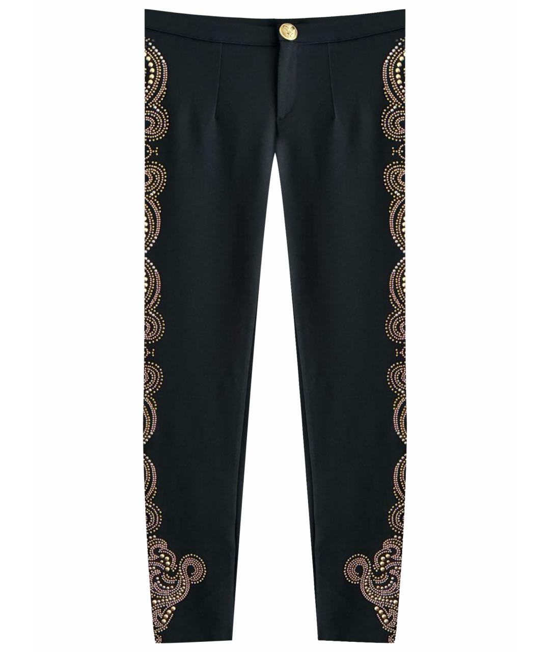 PHILIPP PLEIN Черные вискозные леггинсы и велосипедки, фото 1