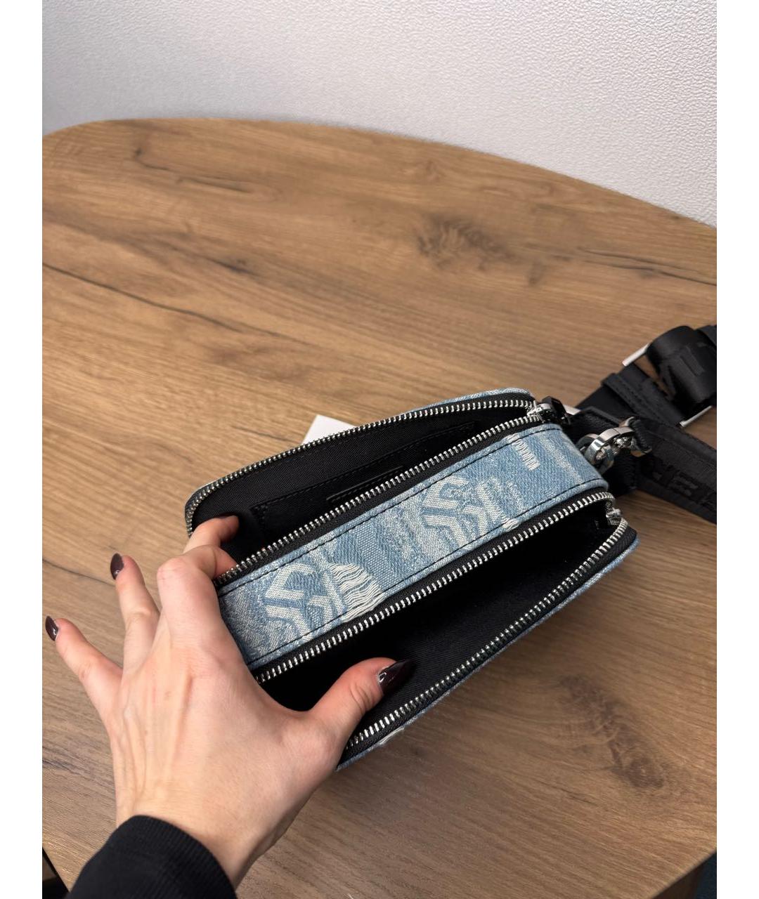 KARL LAGERFELD Голубая деним сумка через плечо, фото 6