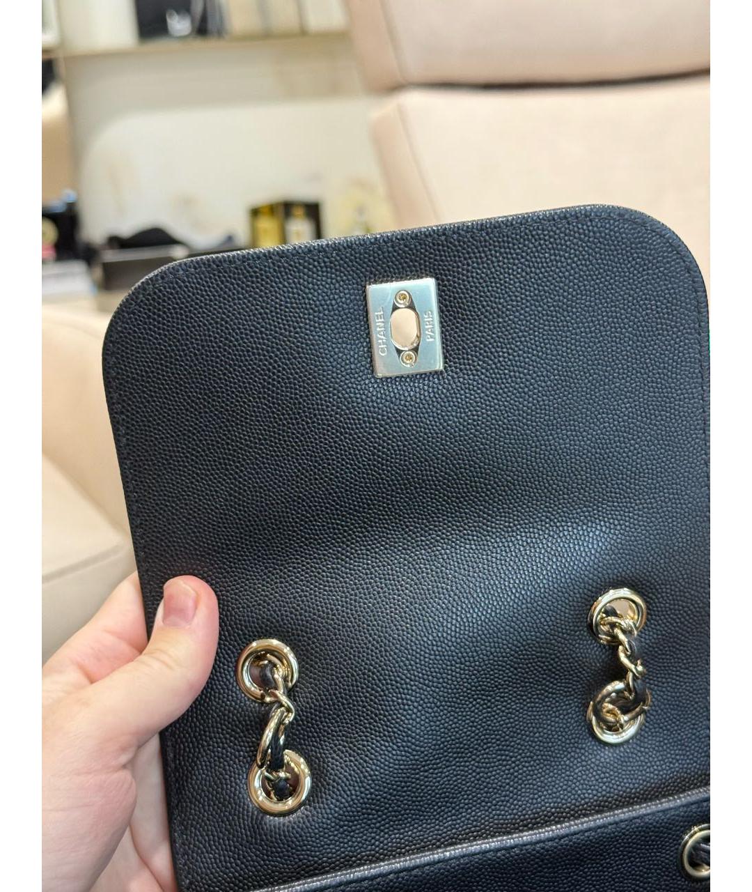 CHANEL Черный кожаный рюкзак, фото 7