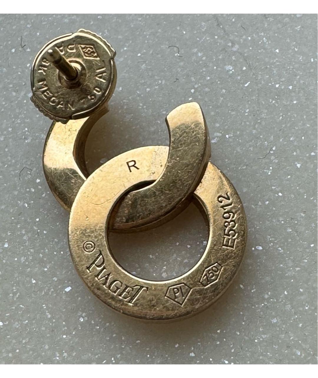 PIAGET Желтые серьги из желтого золота, фото 2