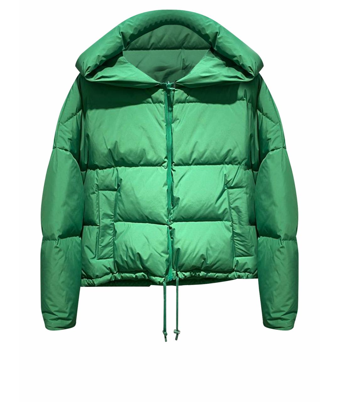 YVES SALOMON Зеленая полиэстеровая куртка, фото 1