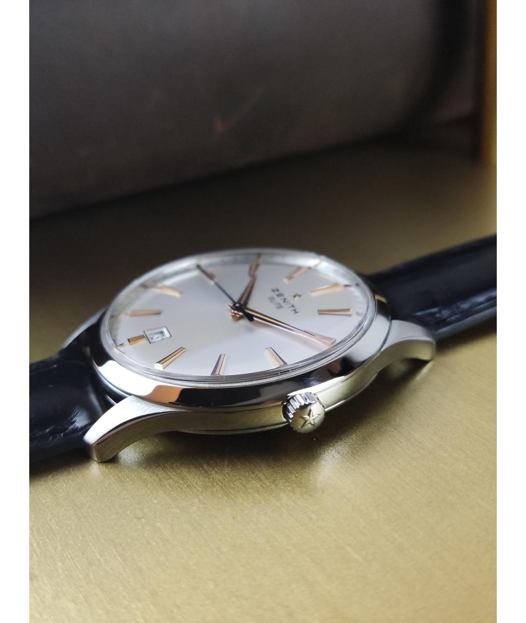 ZENITH Серые металлические часы, фото 3