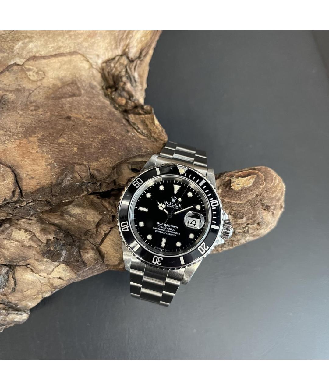 ROLEX Черные часы, фото 2