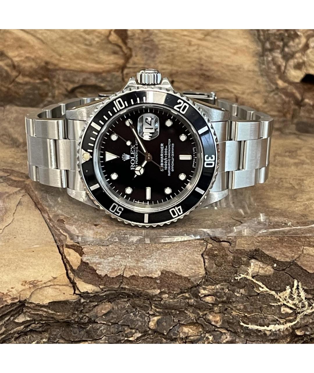 ROLEX Черные часы, фото 4