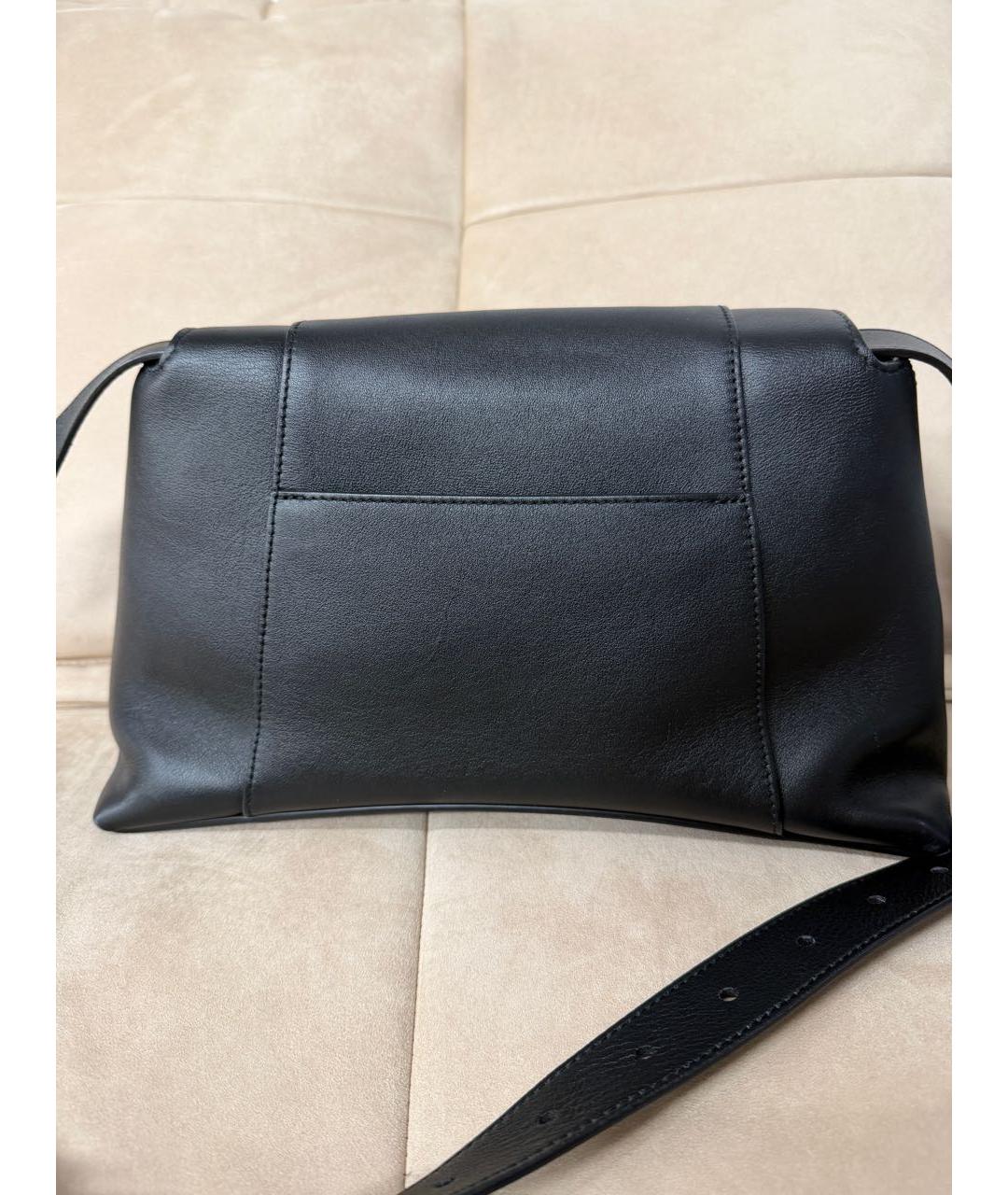 BALENCIAGA Черная кожаная сумка через плечо, фото 3