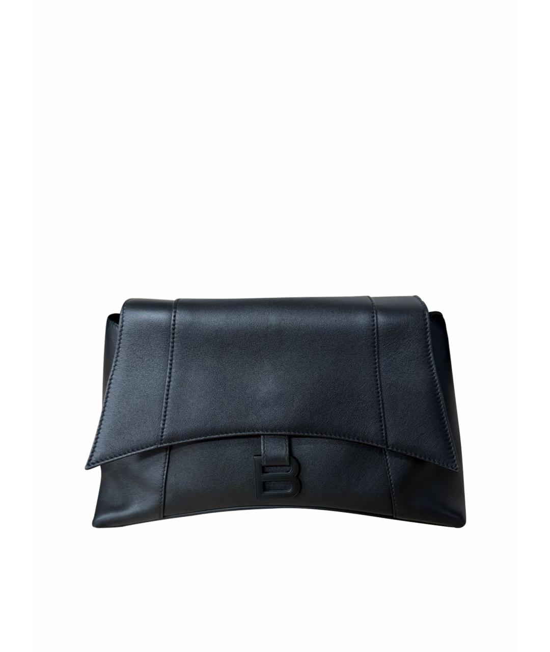 BALENCIAGA Черная кожаная сумка через плечо, фото 1