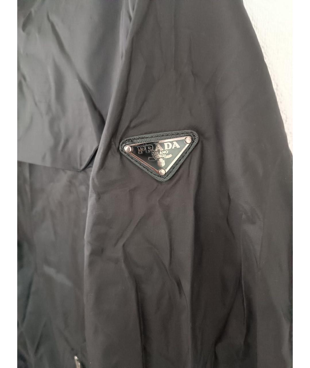PRADA Черная полиэстеровая куртка, фото 3