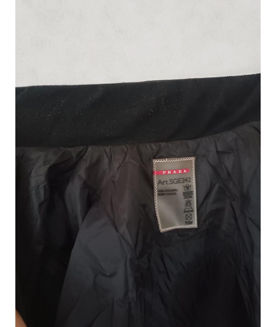 PRADA Черная полиэстеровая куртка, фото 2