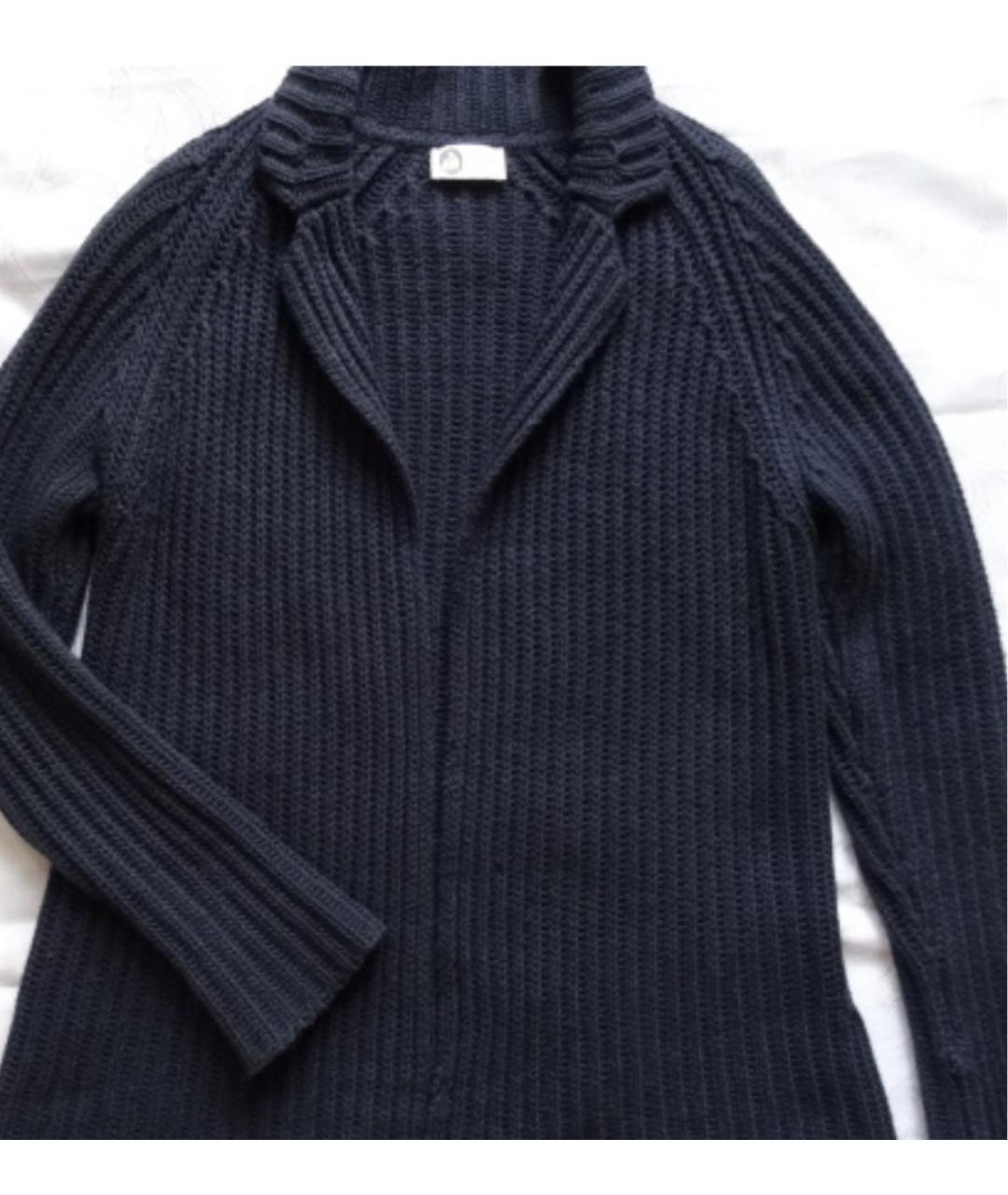LANVIN Темно-синий шерстяной кардиган, фото 2
