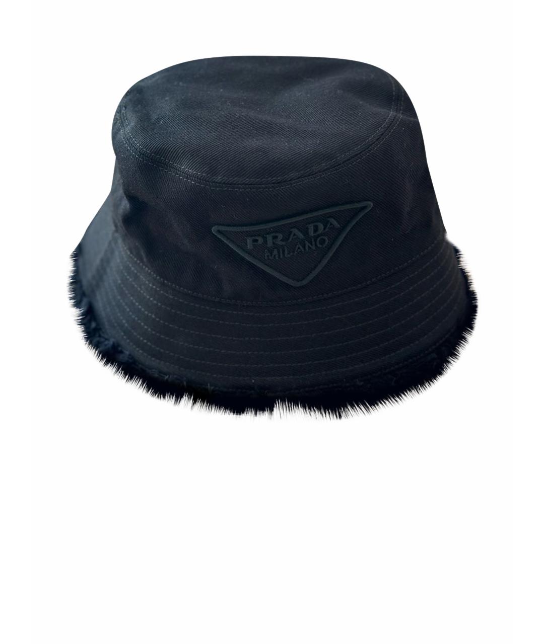 PRADA Черная хлопковая панама, фото 1