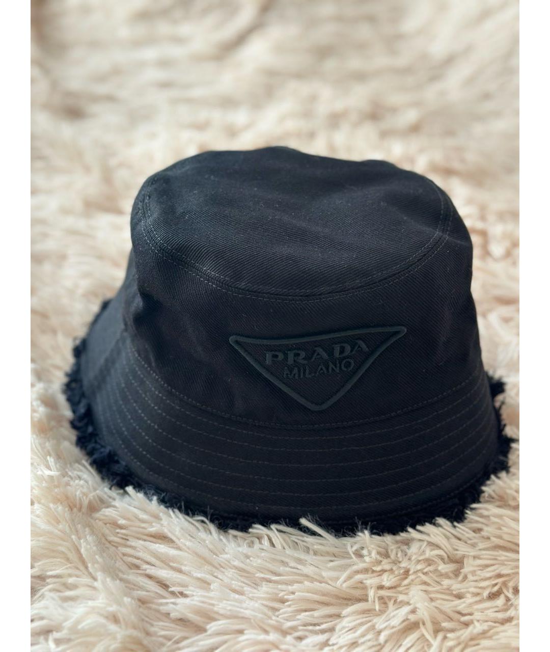 PRADA Черная хлопковая панама, фото 6