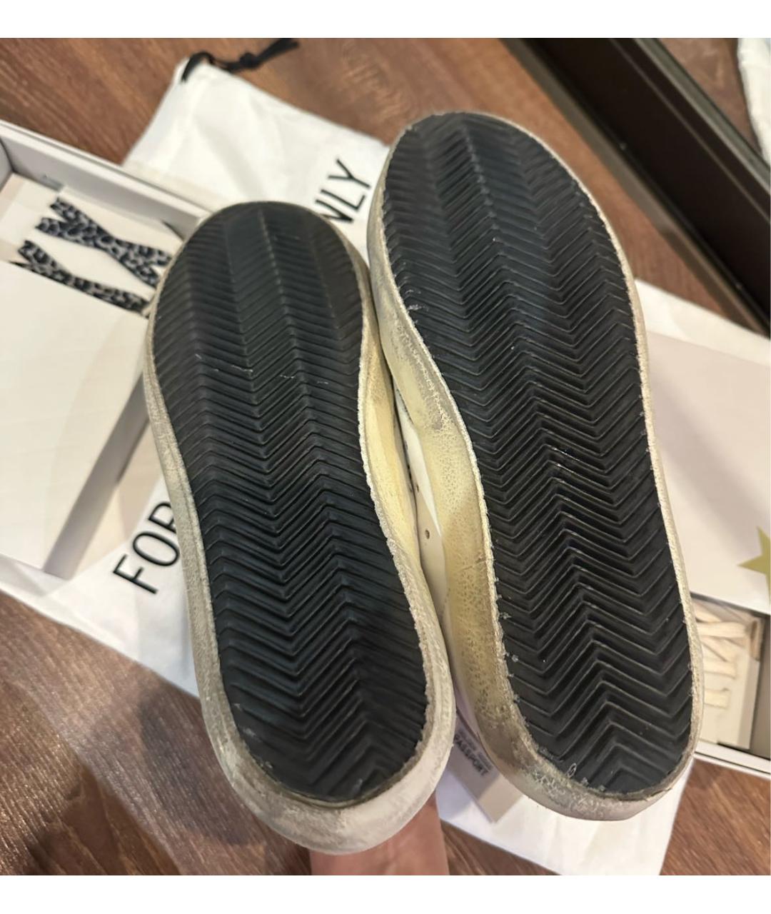 GOLDEN GOOSE DELUXE BRAND Серые кожаные кеды, фото 8