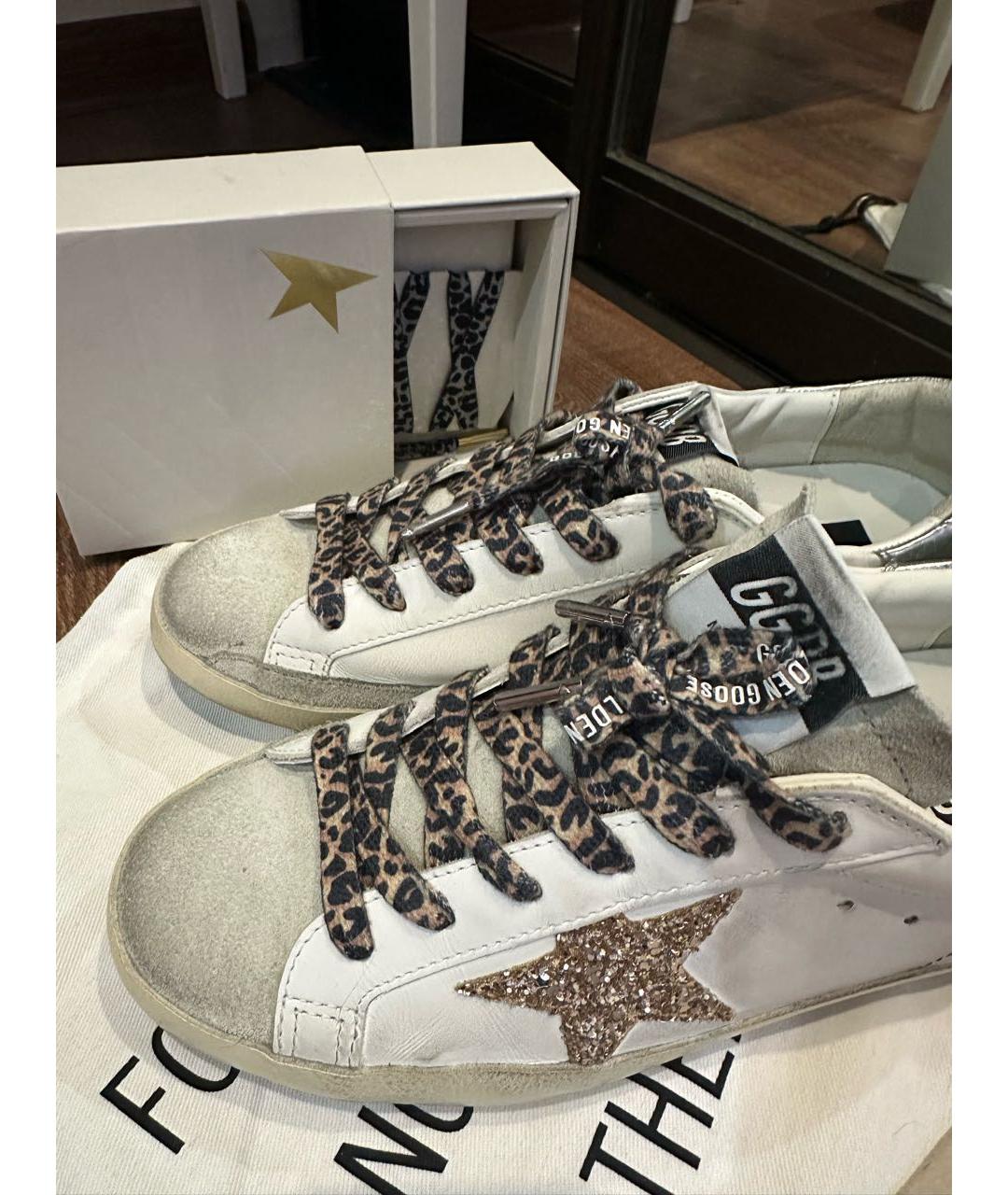 GOLDEN GOOSE DELUXE BRAND Серые кожаные кеды, фото 6
