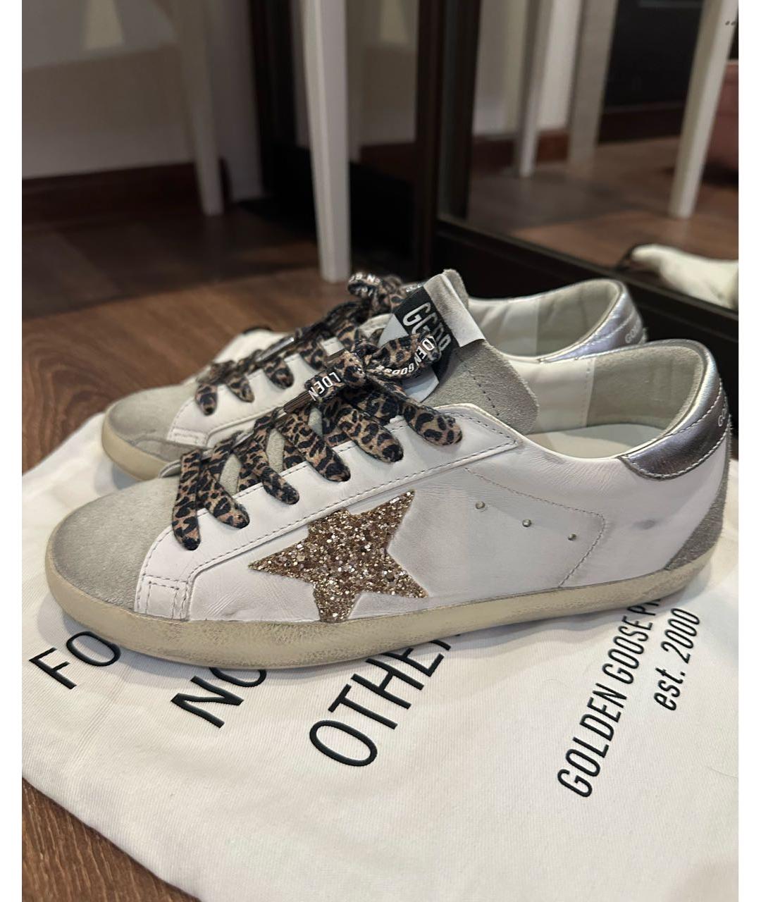 GOLDEN GOOSE DELUXE BRAND Серые кожаные кеды, фото 9