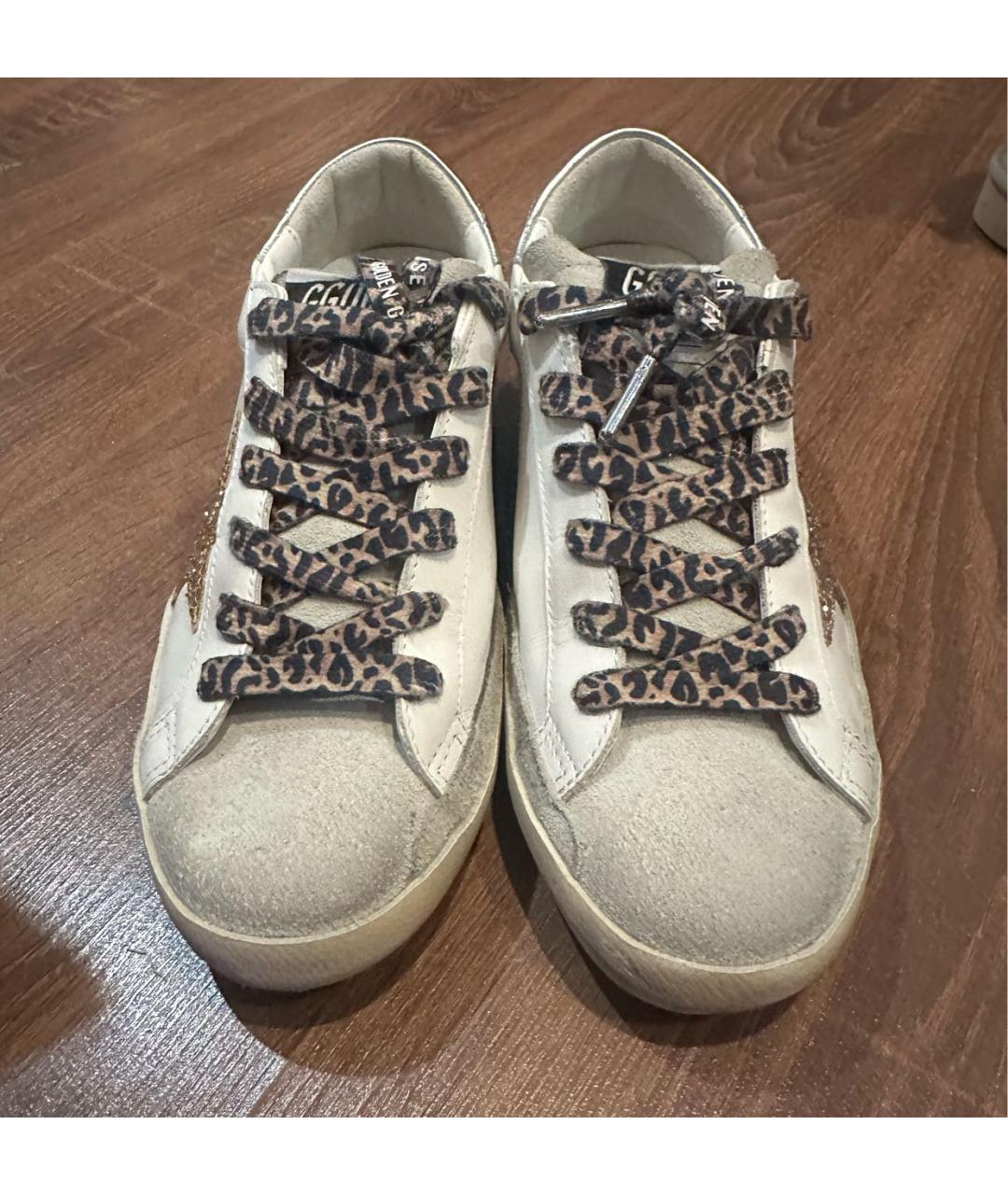 GOLDEN GOOSE DELUXE BRAND Серые кожаные кеды, фото 2