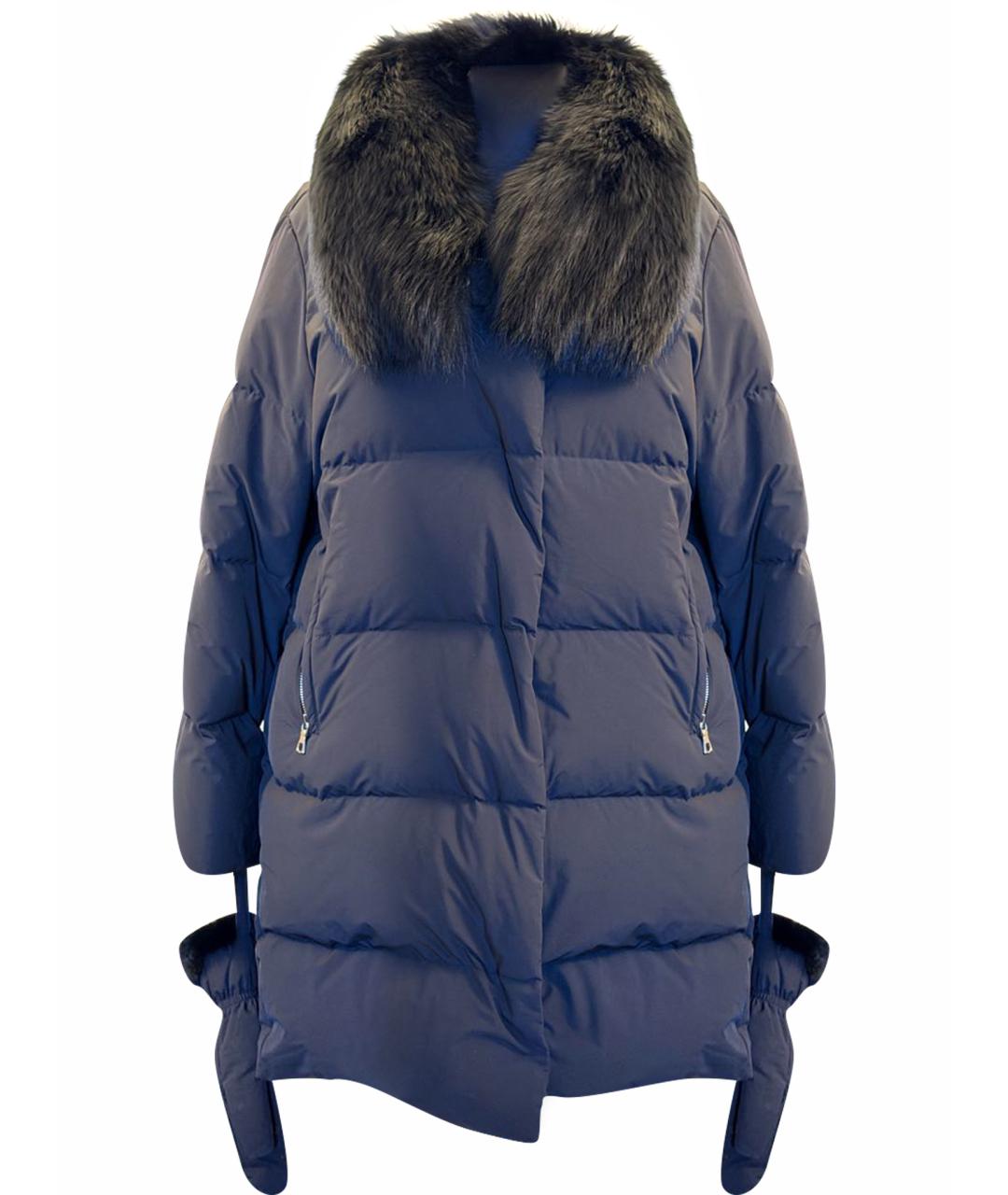 YVES SALOMON Черный полиэстеровый пуховик, фото 1