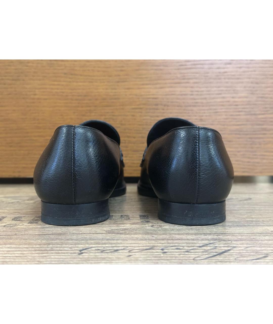 BOTTEGA VENETA Черные кожаные лоферы, фото 4