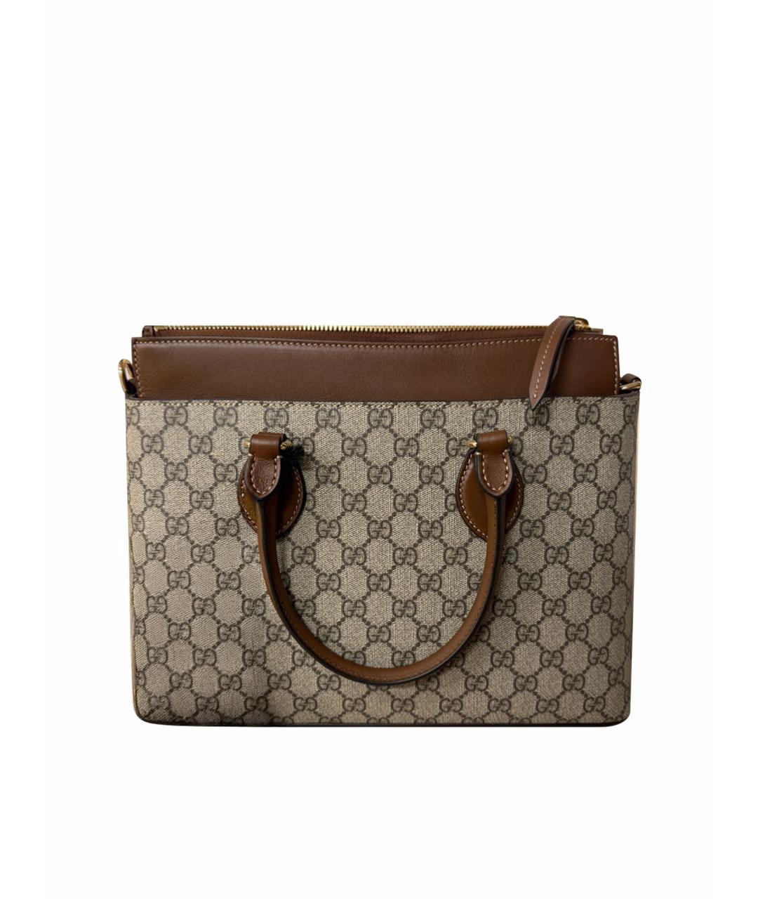 GUCCI Коричневая сумка тоут, фото 1
