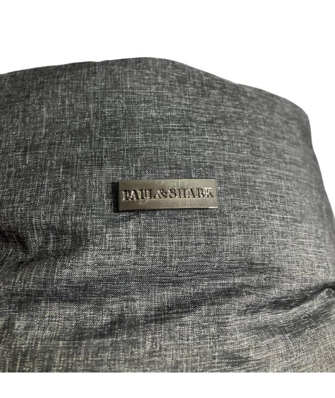 PAUL & SHARK Серый полиэстеровый пуховик, фото 6