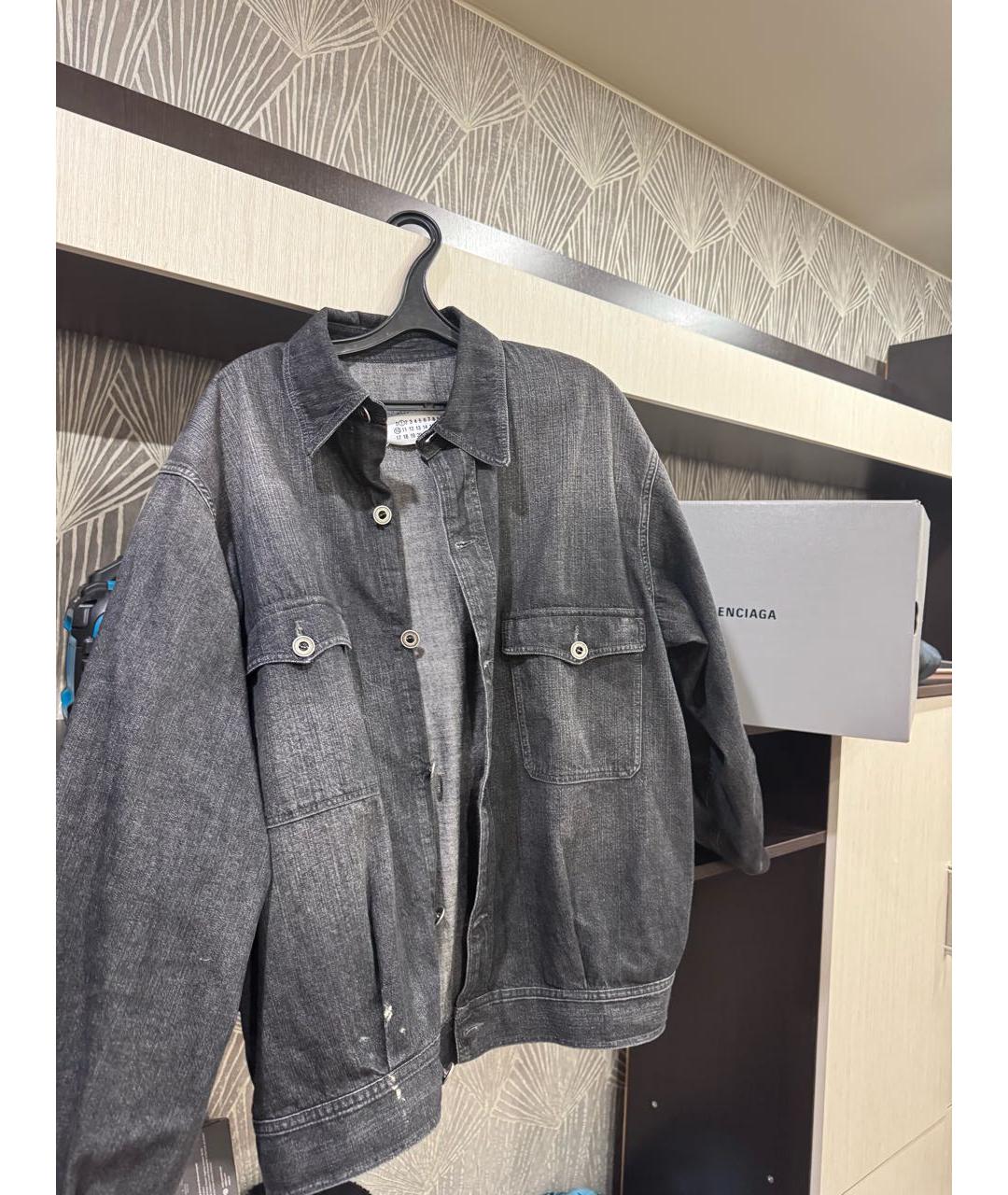 MAISON MARGIELA Серая хлопковая куртка, фото 5