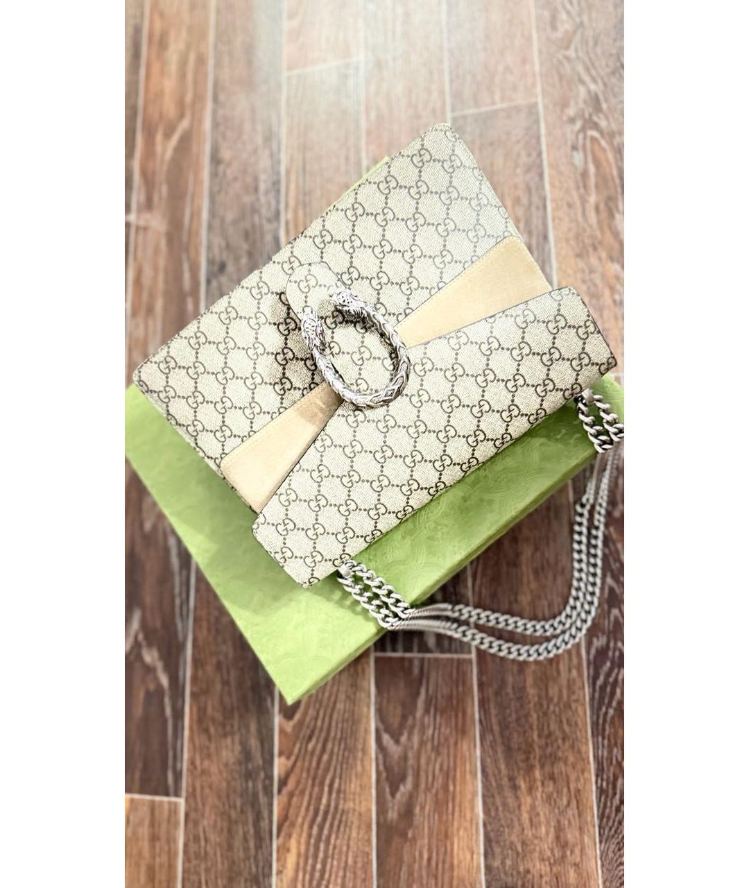 GUCCI Бежевая сумка через плечо, фото 6