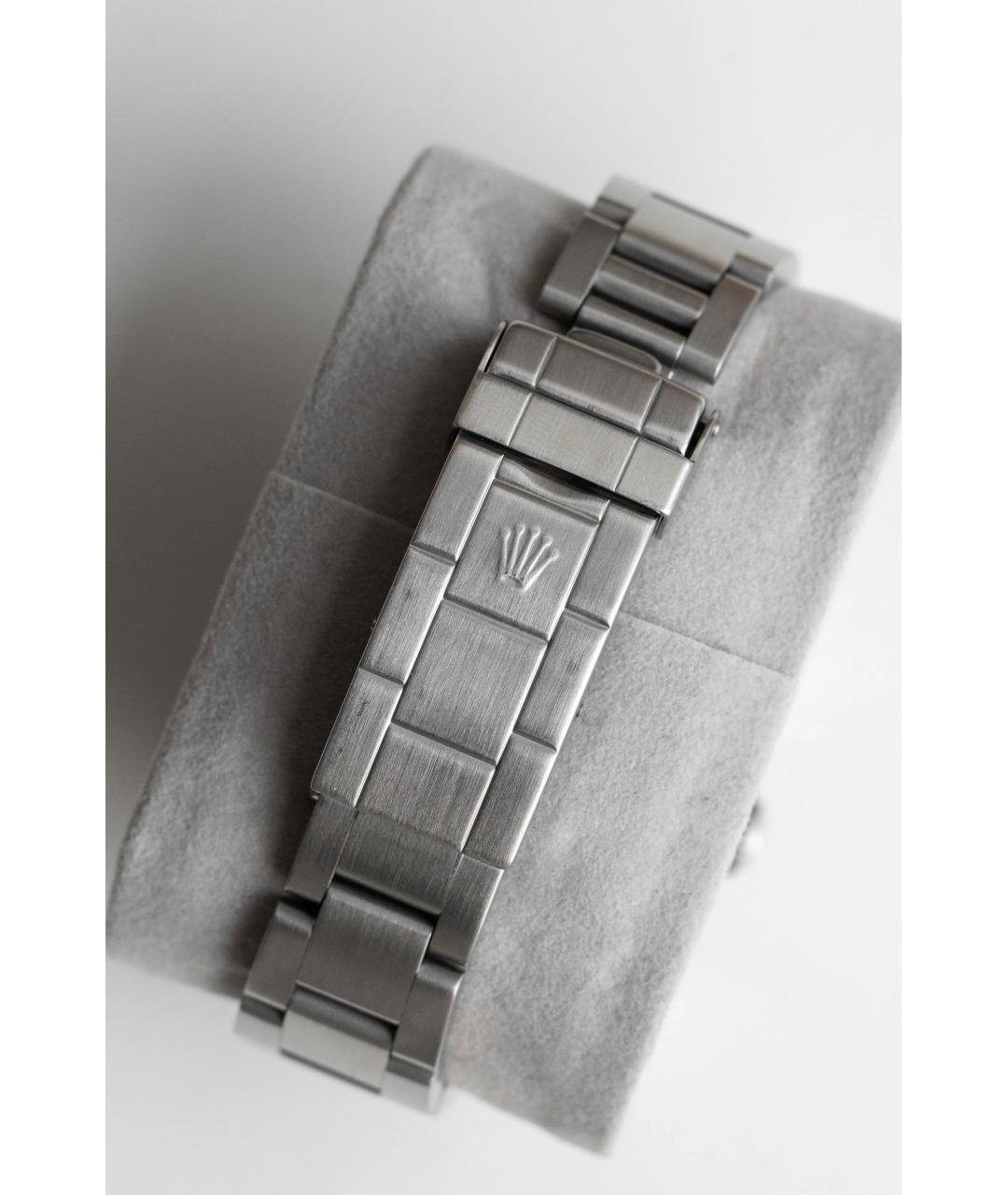 ROLEX Черные металлические часы, фото 5