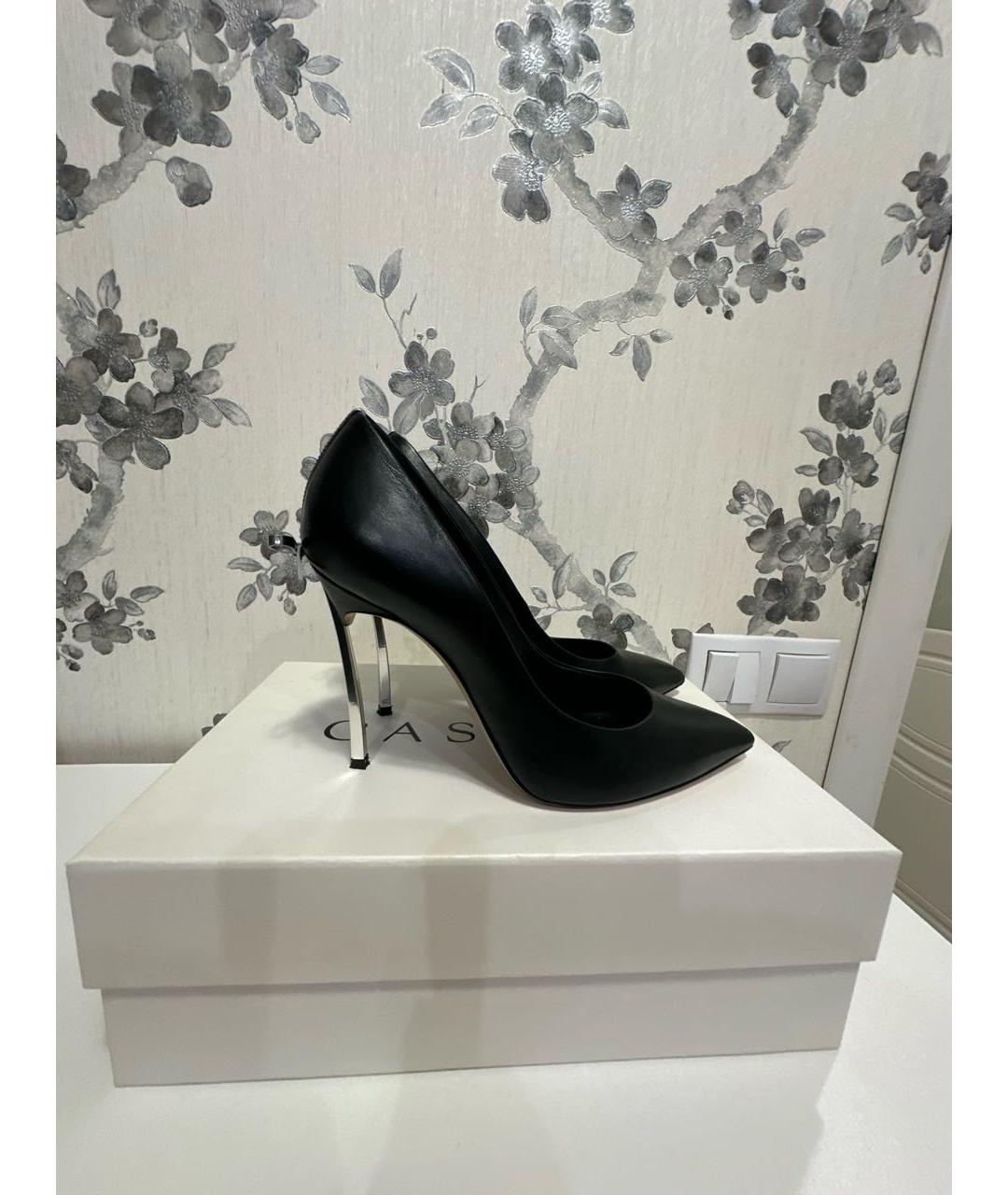 CASADEI Черные кожаные туфли, фото 4