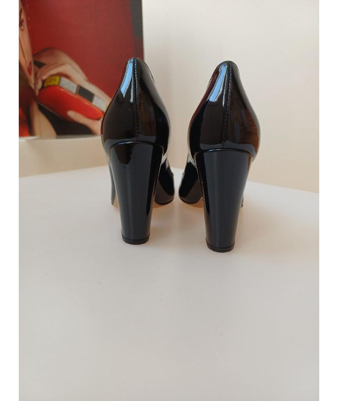 SERGIO ROSSI Черные туфли из лакированной кожи, фото 7