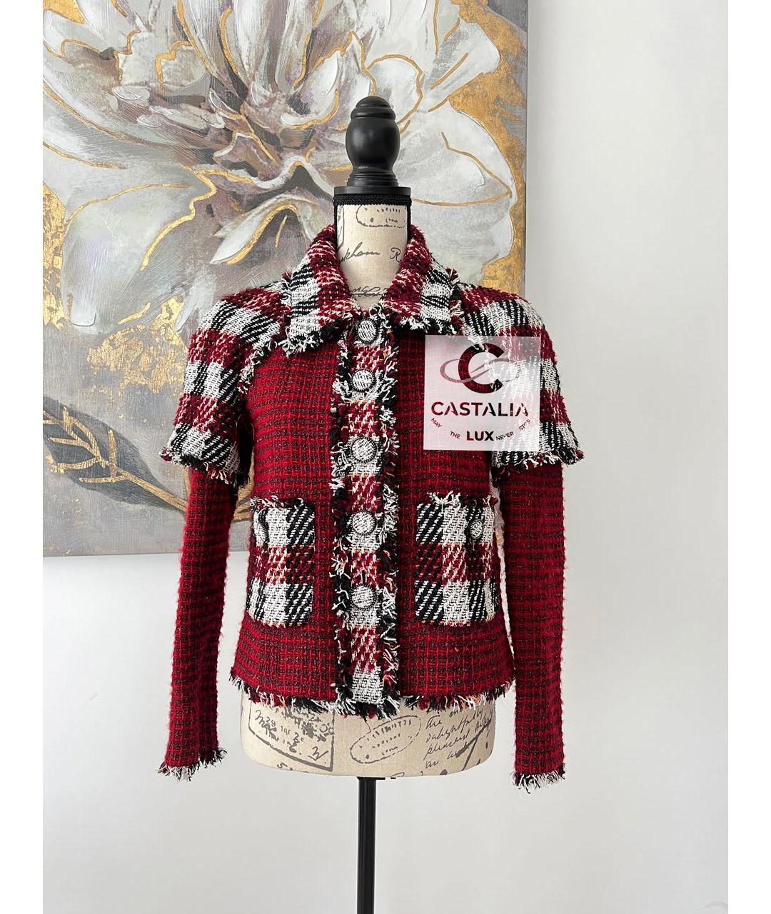 CHANEL Мульти твидовый жакет/пиджак, фото 5