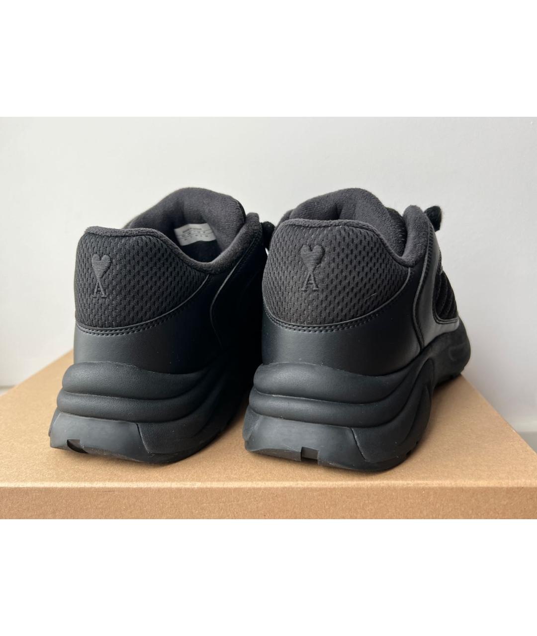 AMI ALEXANDRE MATTIUSSI Черные низкие кроссовки / кеды, фото 5