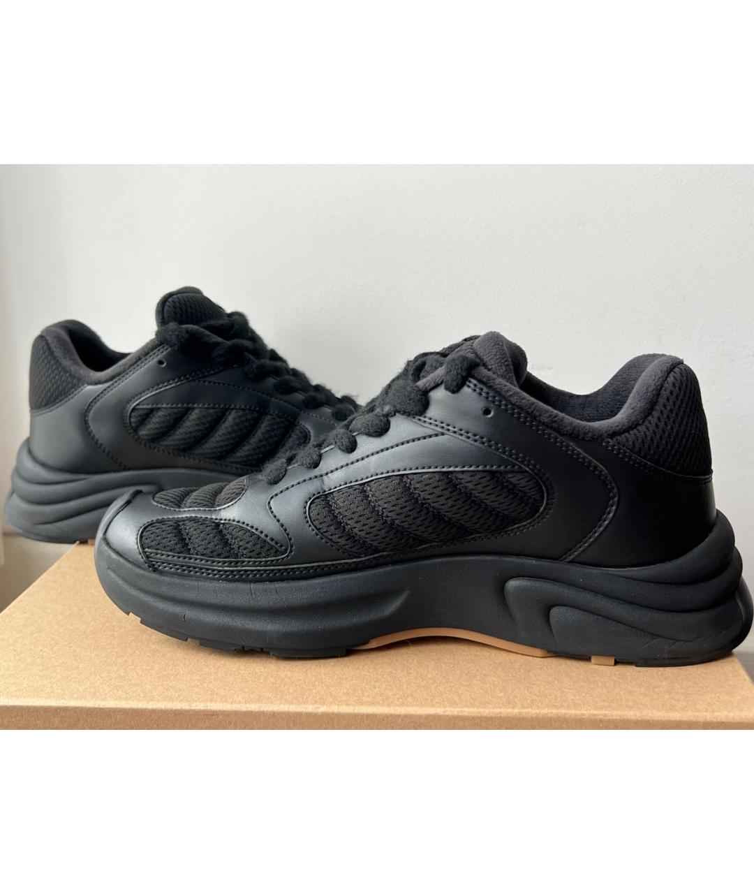 AMI ALEXANDRE MATTIUSSI Черные низкие кроссовки / кеды, фото 3