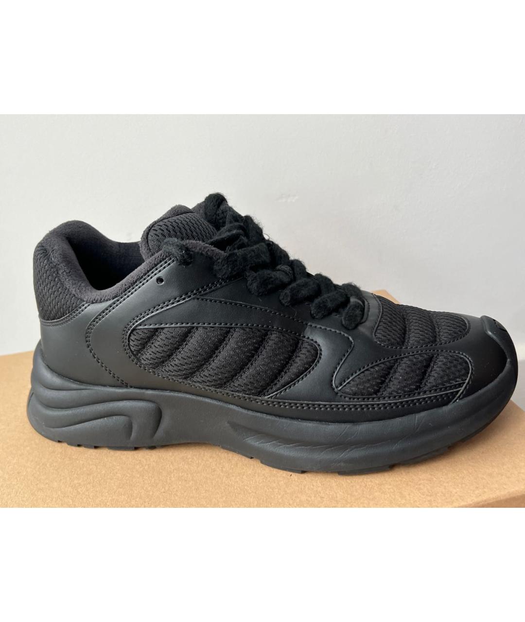 AMI ALEXANDRE MATTIUSSI Черные низкие кроссовки / кеды, фото 9