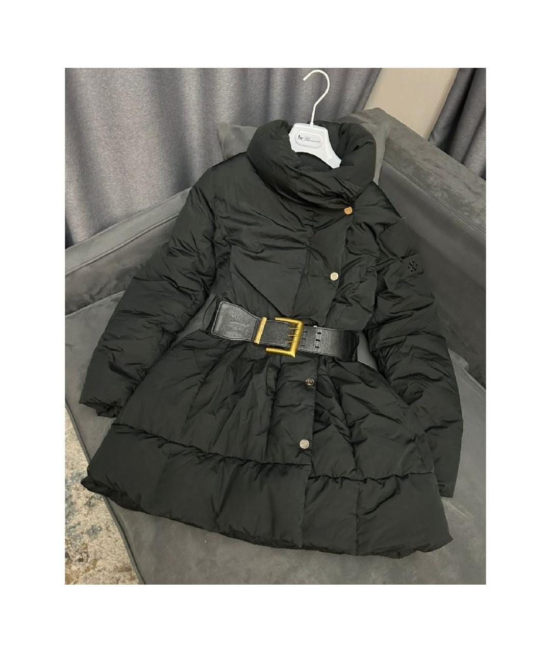 ELISABETTA FRANCHI Черный пуховик, фото 2