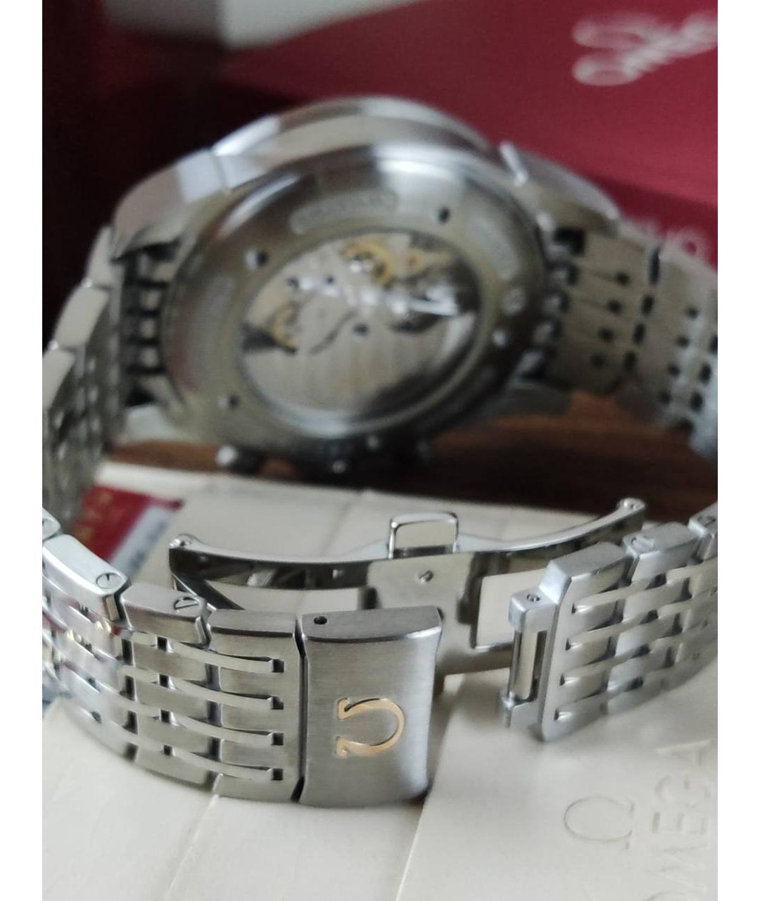 OMEGA Коричневые металлические часы, фото 5