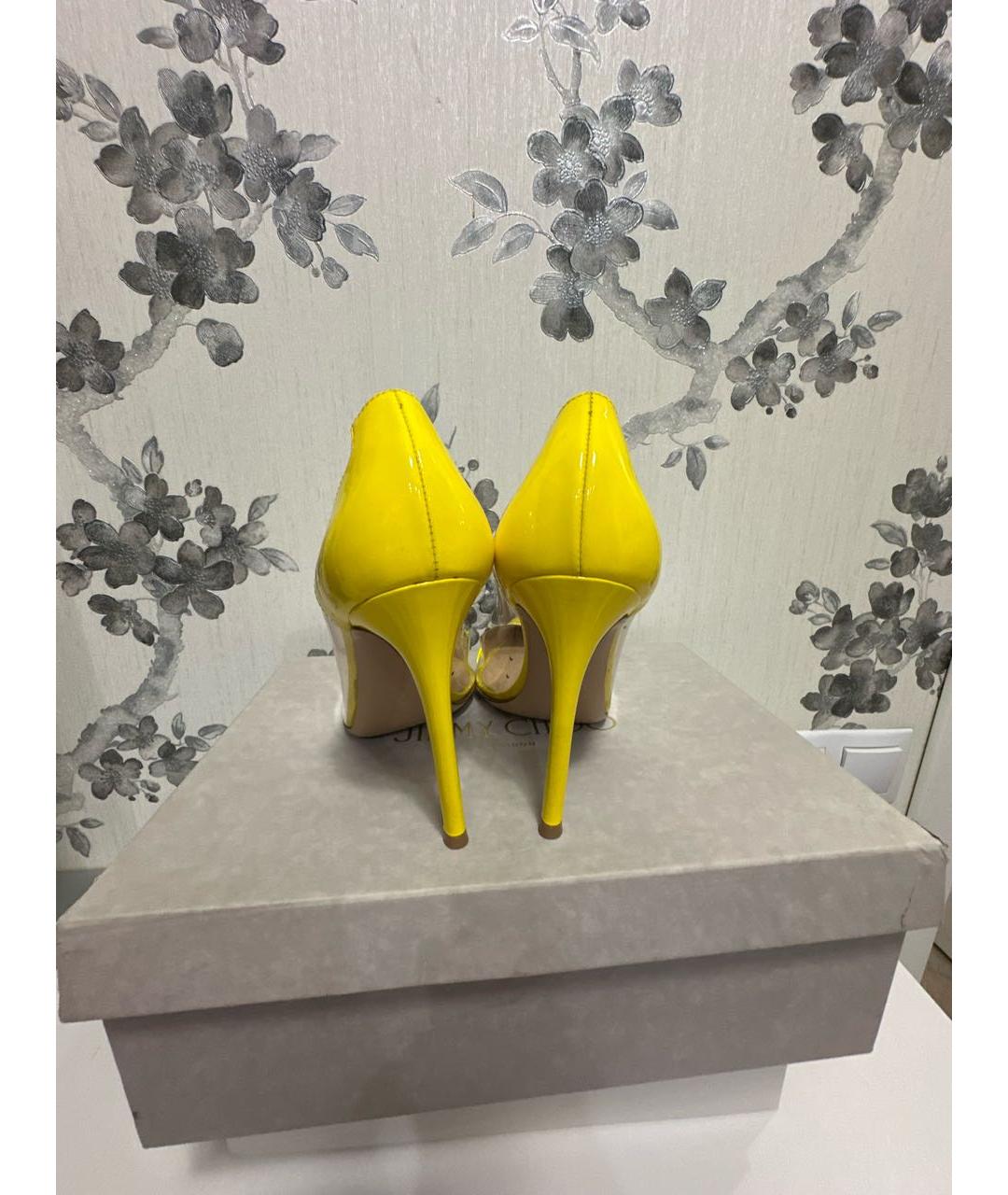 GIANVITO ROSSI Желтые туфли из лакированной кожи, фото 3