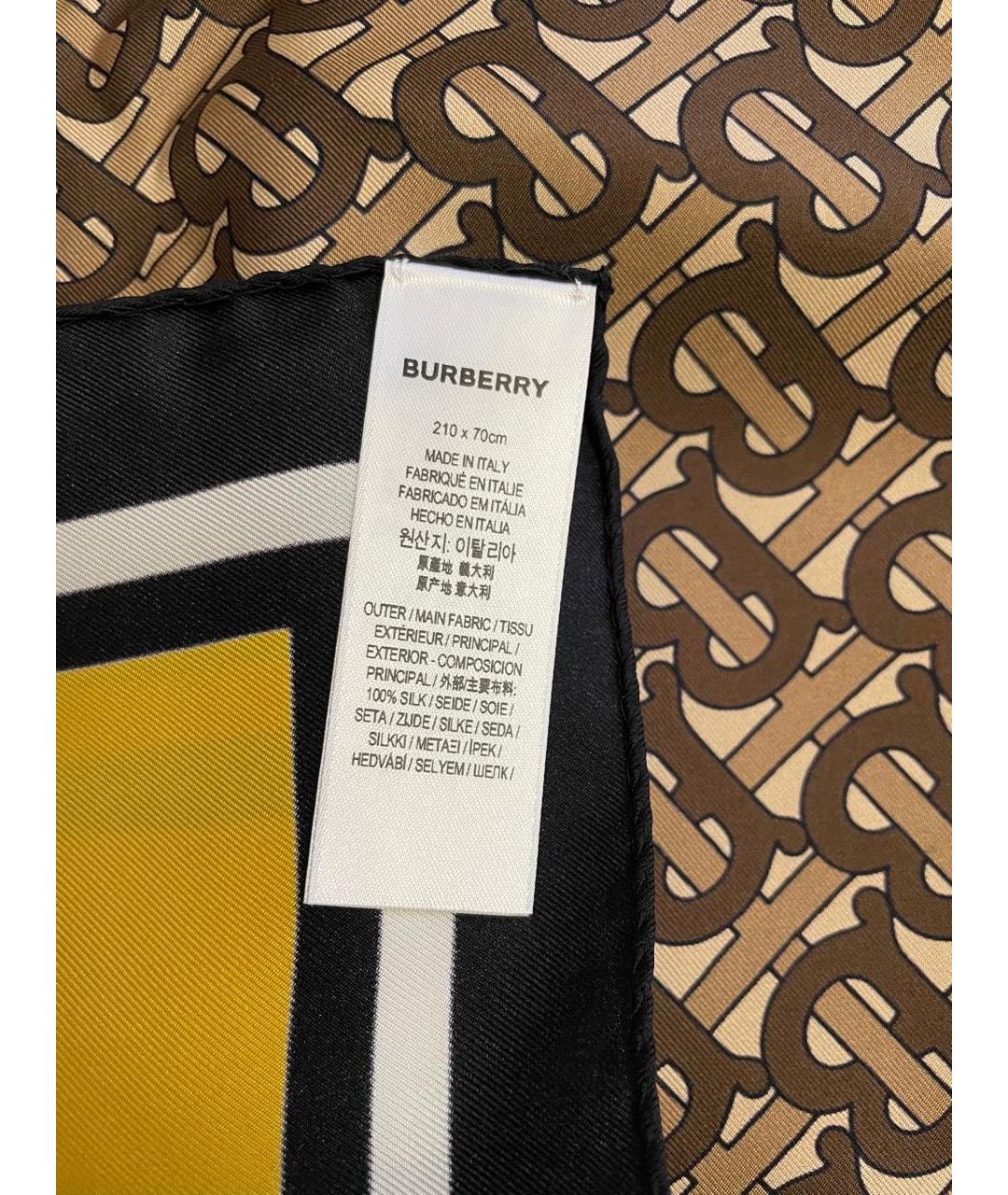 BURBERRY Мульти шелковый шарф, фото 3