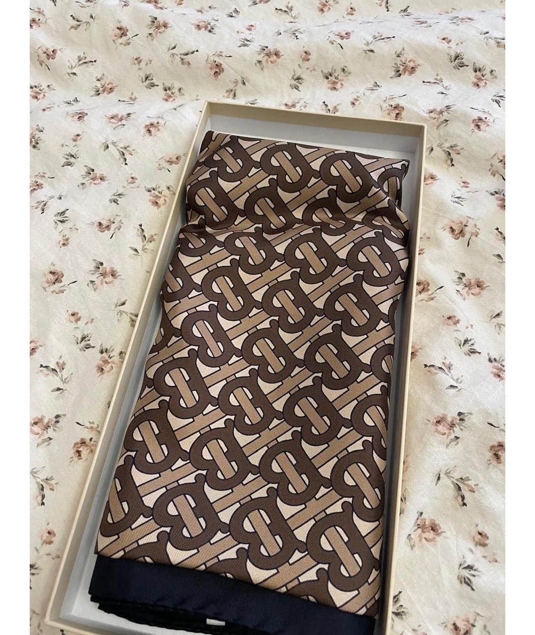 BURBERRY Мульти шелковый шарф, фото 8