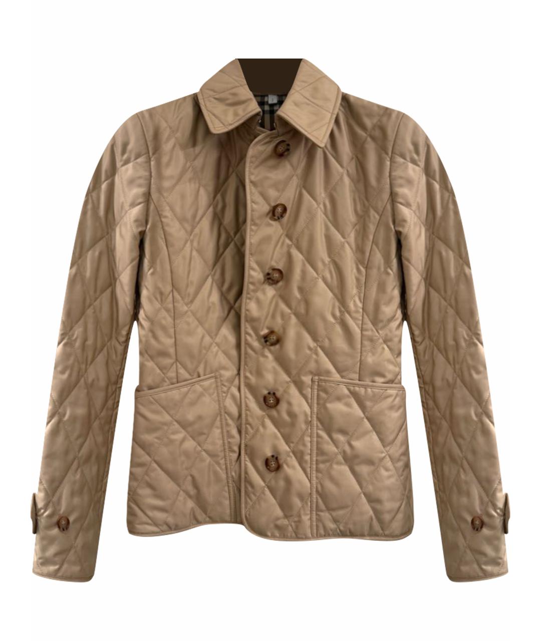 BURBERRY Бежевая хлопковая куртка, фото 1
